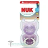 NUK SOOTHING čiulptukas 0-6m CLASSIC DAY&NIGHT LIGHTS AT NIGHT 2 vnt + dėklas
