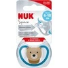 NUK 736385 čiulptukas 6-18m SPACE silikonas 1vnt