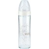 Stiklinis buteliukas su silikono žinduku NUK First Choice + New Classic, 240 ml, 0-6 mėn.