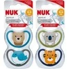 NUK silikoniniai čiulptukai, 0-6 mėn., 2vnt.