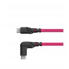 Nuotraukų kabelis Mathorn MTC-511M 5m 10Gbps 60W USB C-C90 rausvai raudonas