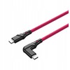 Nuotraukų kabelis Mathorn MTC-511M 5m 10Gbps 60W USB C-C90 rausvai raudonas