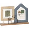 Nuotraukų rėmelis Gift Decor rėmas Namo rėmas 2 nuotraukoms, stovimas, metalinis ir MDF