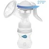 Nuvita Materno Twist rankinis dviejų fazių krūties pompa su 270° besisukančia rankena, pilka + 150 ml buteliukas