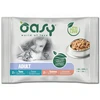 OASY Chunks in gravy Multipack žuvis selection – šlapias kačių maistas – 4x85g