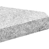 Skėčio svorio plokštės, 2 vnt., pilkas granitas, trikampės, 14 kg