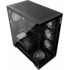 ADATA XPG Invader X ATX Midi Tower juodas 4x120mm ARGB Glas USB C