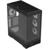 „Aerocool P500B“ kompiuterio korpusas, „Midi Tower“, ATX, grūdintas stiklas, RGB ir juodas