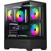 DarkFlash C365 computer case (juodas) + 5 fans