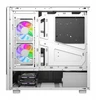 „DarkFlash DS950V“ kompiuterio korpusas su ekranu (baltas) + 6 ventiliatoriais