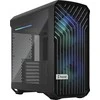 Fractal Design Fraktalų dizainas | Torrent kompaktiškas RGB TG šviesos atspalvis | Šoninis langas | Juodas | ATX