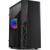 Inter-Tech B-02RGB žaidimų bokštas juodas