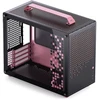„Jonsplus Z20 Micro-ATX“ korpusas su nešiojimo rankena – juodas/rožinis