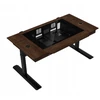 Lian Li DK07 Wood rašomojo stalo ruda-juoda 148 cm x 87.7 cm