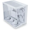 Lian Li O11 Dynamic Mini V2 Flow PC-kompiuterio korpusas, Mini-kompiuterio korpusas, ATX, Tempered Glass – inklusive 5x 120-mm-Lüfter, baltos spalvos
