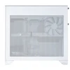Lian Li O11 Vision-M kompiuterio korpusas, Micro-ATX, grūdintas stiklas – Baltas