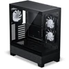 „Phanteks XT View Matrix“ kompiuterio korpusas, vidutinio bokšto tipo, E-ATX, grūdintas stiklas, „Matrix LED“ – Juodas