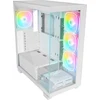 Rampage Hydra V1 Obudowa PC 4x wentylator USB C/USB A ARGB + hub, balta