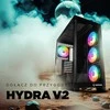 Rampage Hydra V2 kompiuterio dėklas akvariumui, 4 ventiliatoriams, ARGB, juodas