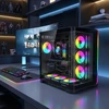 Rampage LYRON Gamingowa obudowa PC Mid Tower 7xFan ARGB PWM juoda