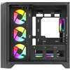 Rampage LYRON Gamingowa obudowa PC Mid Tower 7xFan ARGB PWM juoda