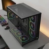 Rampage Obudowa PC ze szkłem hartowanym SEALITE 7x wentylator ARGB PWM Juoda