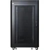 Lanview LOGON RSL26U81BL, Laisvai pastatomas stovas, 26U, 600 kg, Rakto užraktas, Reguliuojamos kojelės, Kabelių tvarkymas