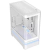 ASUS korpusas PRIME AP304 TG ARGB Baltas, ATX, permatomas šonas, 4x120mm ARGB, balta
