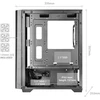 „Tacens Mars Gaming MCVECTOR“ kompiuterio korpusas Mini Tower Juodas
