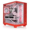 „Thermaltake View 380 XL TG ARGB“, bokšto tipo korpusas – raudonas, grūdintas stiklas x 2