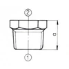 ODLEWNIA LIEJYKLA Juoda redukcija DN65xDN40 2 1/2 x 1 1/2