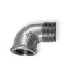 Odlewnia Zawiercie Kelio 90 ° apvija A7 3 "galvanizuotas