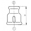 Odlewnia Zawiercie M2 redukcinis movas 5 / 4 x 1 / 2 "galvanizuotas