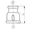 Odlewnia Zawiercie M2 reduktorius 2 x 1" cinkas