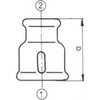 Odlewnia Zawiercie Mažinimas mova 11/2 x 3/4 "juoda