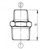 Odlewnia Zawiercie N8 reduktorius Spenelis 6/4 x 3/4 "cinkas