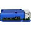 Odseven Raspberry Pi 4B aliumininis radiatorius - dėžutė mėlynos spalvos