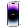 OEM 5D visiškai klijuojamas grūdintas stiklas iPhone 15 juodas + aplikatorius