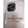 Oem Originalus „iPhone 15 PRO MAX“ skaidrus dėklas (2 mm, apsaugantis kamerą), permatomas