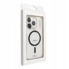 Oem Case for iPhone 14 PRO Drop Glue Colorful Ring Mag Cover compatible with MagSafe juodas