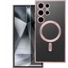 Oem ELECTRO MAG COVER dėklas suderinamas su MagSafe skirtas Samsung Galaxy S25 Edge rose aukso spalvos