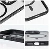 Oem FULL MATTE MAG COVER dėklas suderinamas su MagSafe skirtas Samsung Galaxy S25 EDGE juodos spalvos