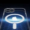Dėklas Oem Case for iPhone 16 PLUS Clear Mag Cover (STR / CAMERA PROTECTION) compatible with MagSafe juodas glitter