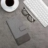 Dėklas Oem Flip case for iPhone 16e (SE 4 2025) Gomma Book pilka