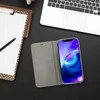 Dėklas Oem LUNA Book Gold skirtas Xiaomi Redmi Note 14 4G (GLOBAL - 163,25mm x 76,55mm x 8,16mm) sidabro spalvos
