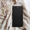 Dėklas Oem LUNA Book Carbon skirtas Samsung Galaxy S24 FE juodos spalvos