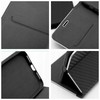 Dėklas Oem LUNA Book Carbon skirtas Samsung Galaxy S25 juodos spalvos