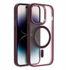 Oem MATTE MAG COVER dėklas suderinamas su MagSafe skirtas Samsung Galaxy S25 PLUS plum red
