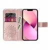 OEM MEZZO dėklas IPHONE 14 Pro telefonui, mandala rožinis, auksinis