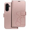 Oem MEZZO Book dėklas skirtas Samsung Galaxy A36 5G teddy bear rose auksinis